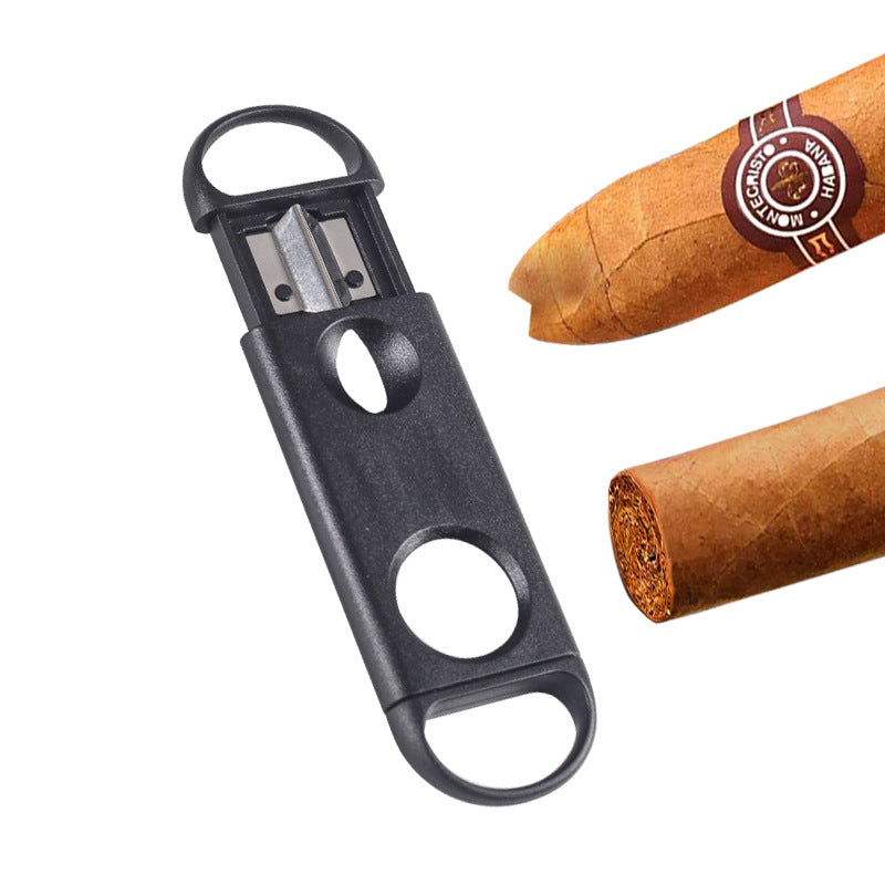 Stainless Steel V Portable Cigar Cutter