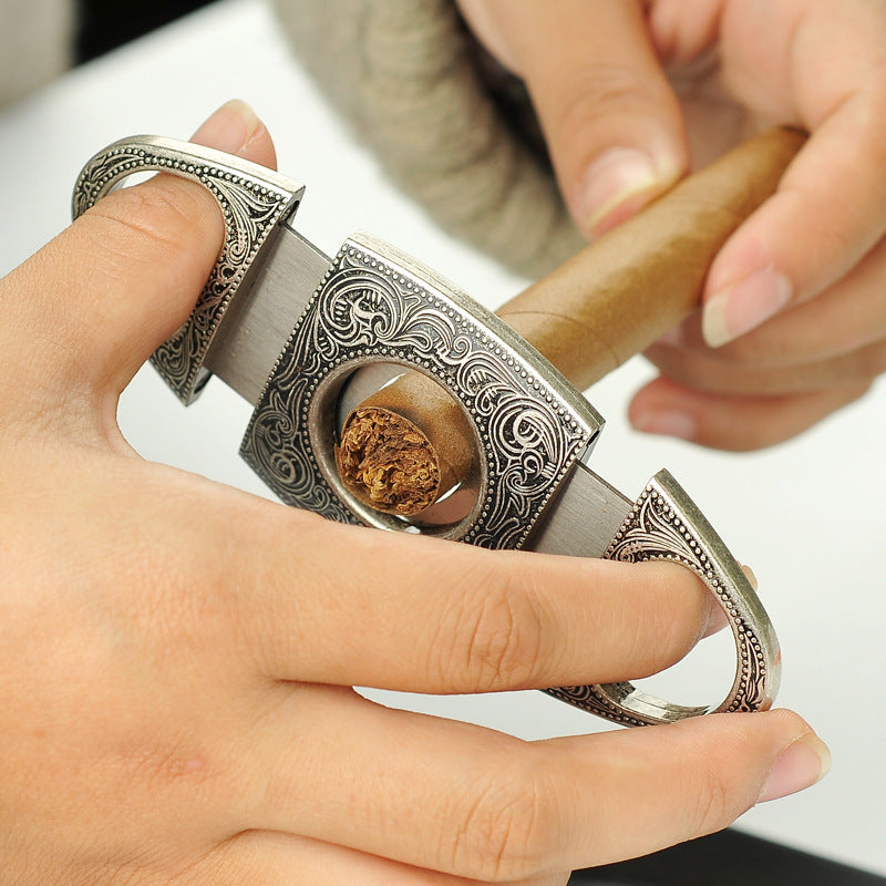 Cigar Cutter Stainless Steel Double-edged Set
