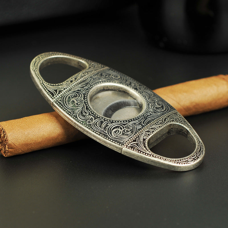 Cigar Cutter Stainless Steel Double-edged Set