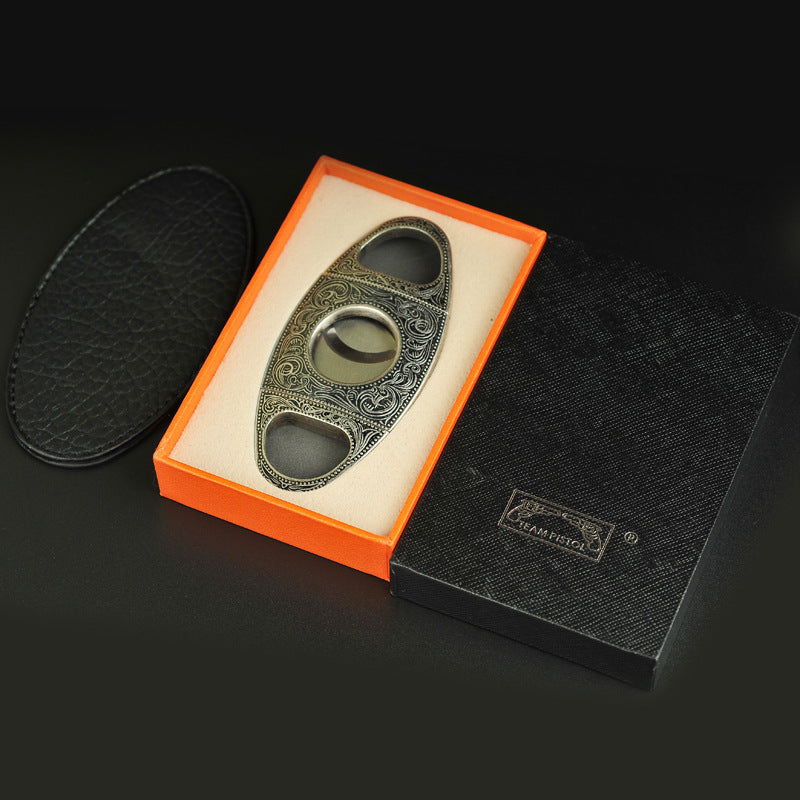 Cigar Cutter Stainless Steel Double-edged Set
