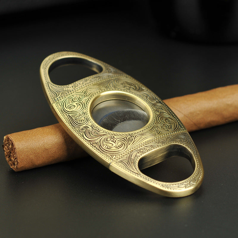 Cigar Cutter Stainless Steel Double-edged Set