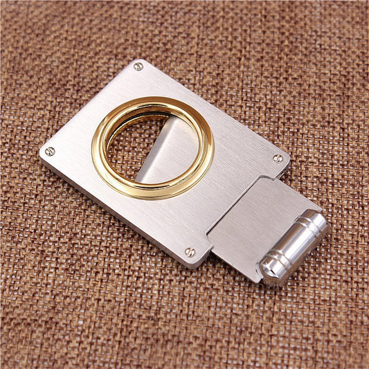 Smoking Set Rectangular Stainless Steel Cigar Cutter Cigar Cutter Cigar Opener