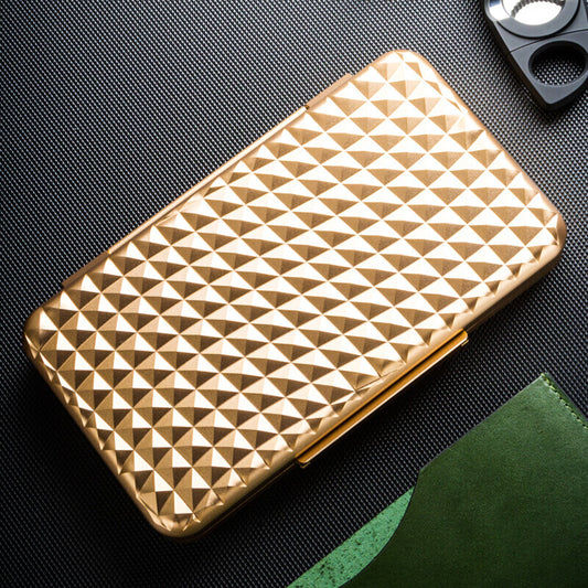 Aviation Aluminum Portable Cigar Humidor Streaming Sands Starry Purple