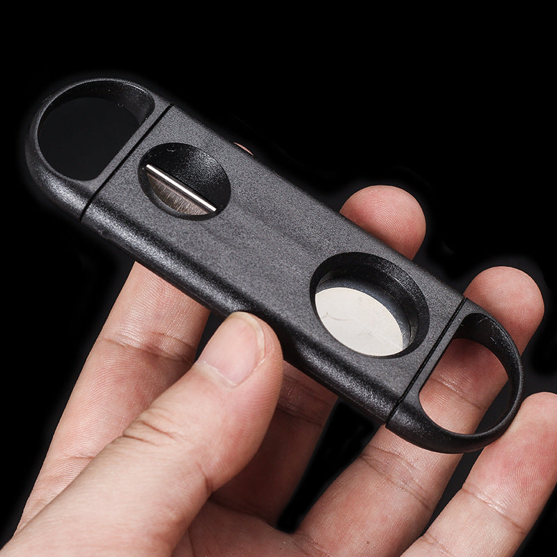 Stainless Steel V Portable Cigar Cutter