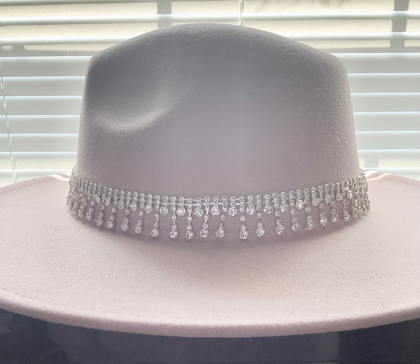 Ice Drip Rhinestone Fedora | Threshing Floor Farmstead