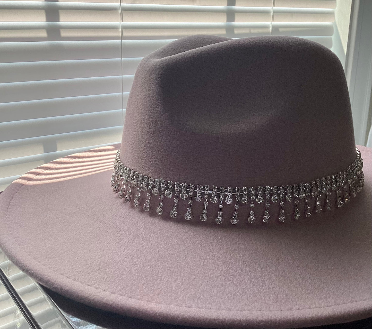 Ice Drip Rhinestone Fedora | Threshing Floor Farmstead