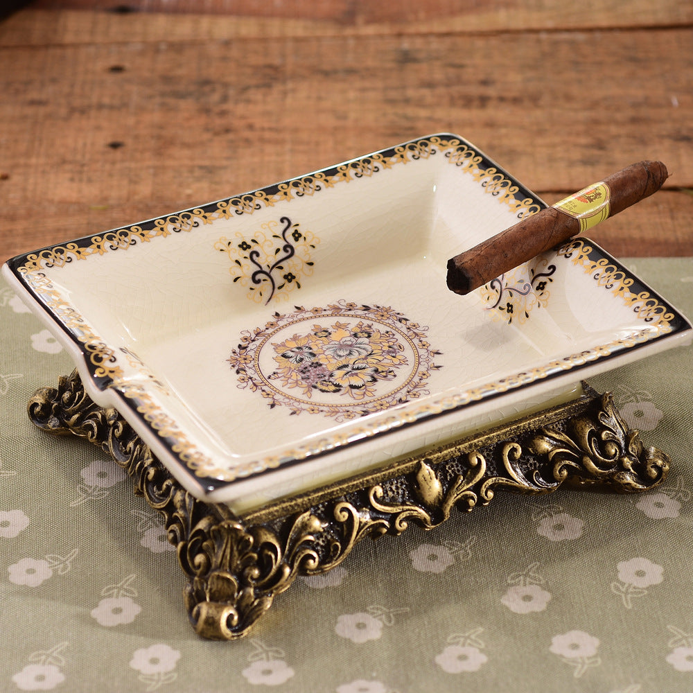 Creative American Cigar Ceramic Ashtray