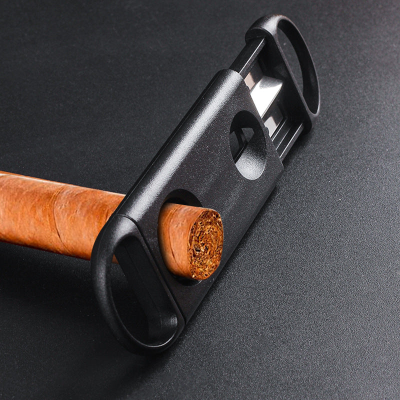 Stainless Steel V Portable Cigar Cutter
