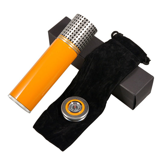Stainless Steel Cigar Tube Portable Storage Cigar Set