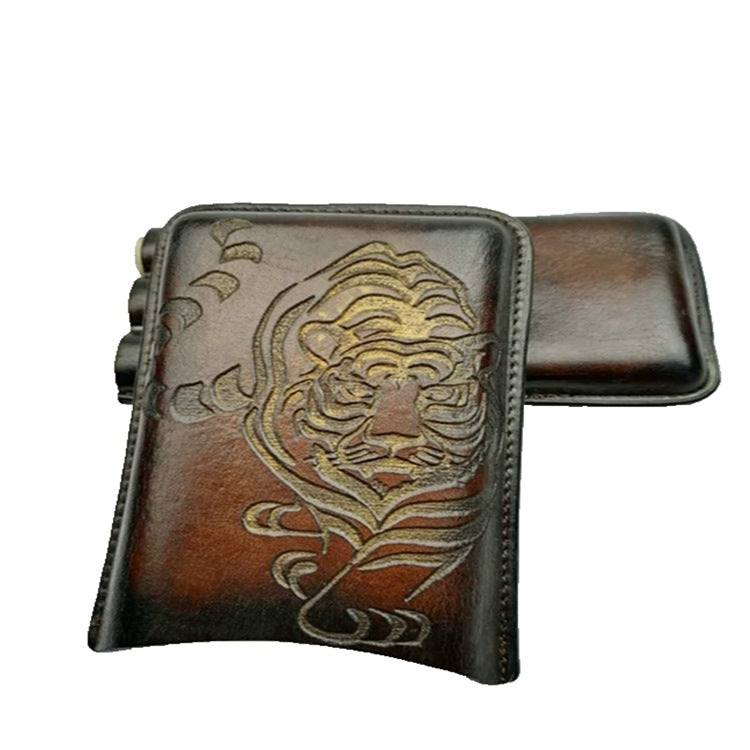 Cigar Case Portable Tiger Storage Bag