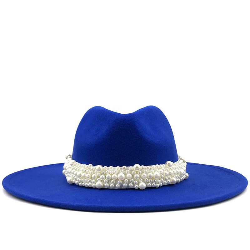 Halo of Pearls Black Fedora | Threshing Floor Farmstead