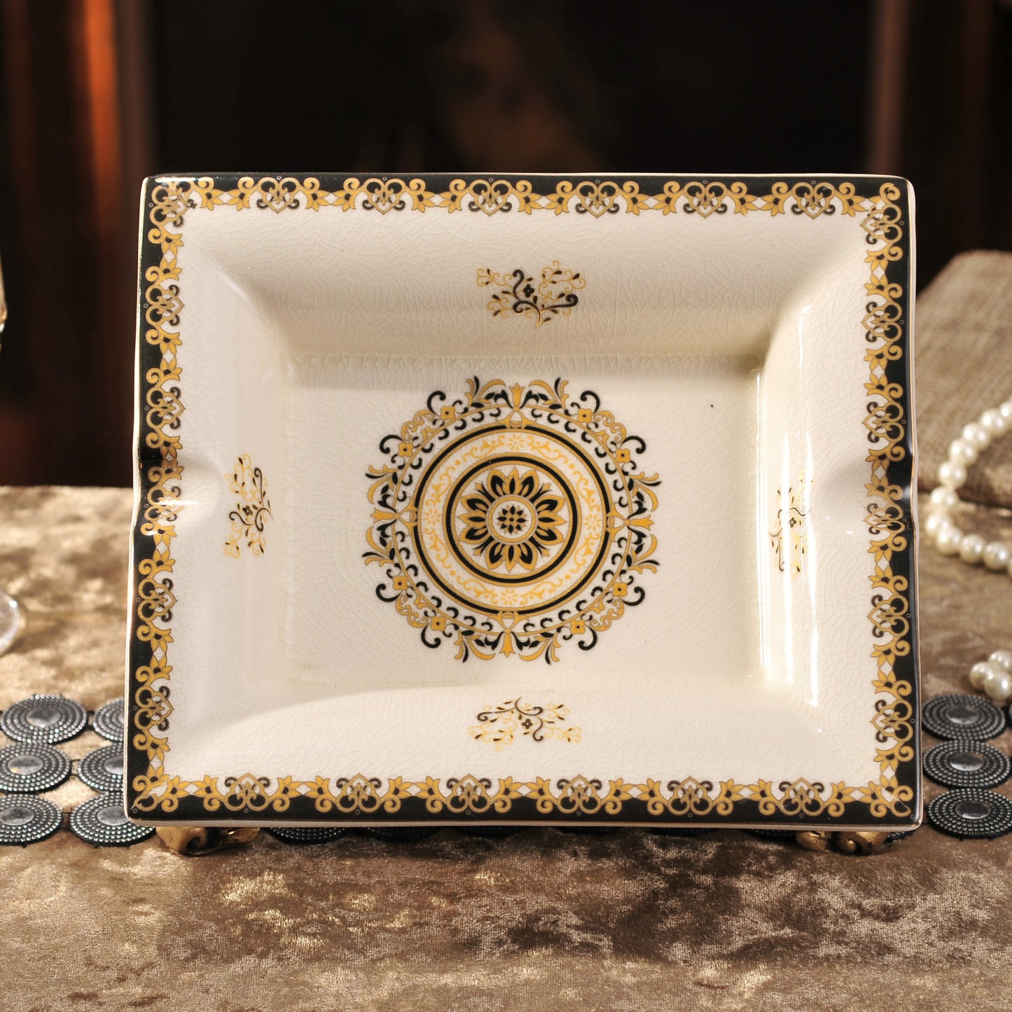 Creative American Cigar Ceramic Ashtray