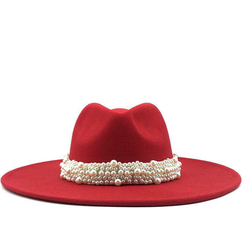 Halo of Pearls Black Fedora | Threshing Floor Farmstead